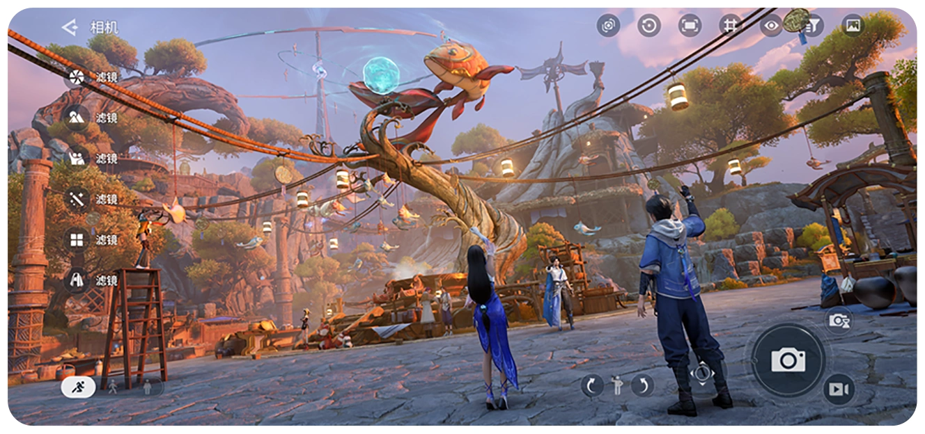 Honor of Kings World character selection screen dengan customisasi detail dan grafis cinematic